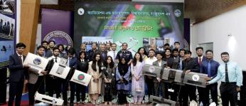 আন্তর্জাতিক ডিজাইন/বিল্ড/ফ্লাই ২০২৫ প্রতিযোগিতায় অসাধারণ সাফল্য অর্জনে অ্যাভিয়েশন অ্যান্ড অ্যারোস্পেস বিশ্ববিদ্যালয়, বাংলাদেশ (AAUB) এর UAV টিমকে সংবর্ধনা প্রদান